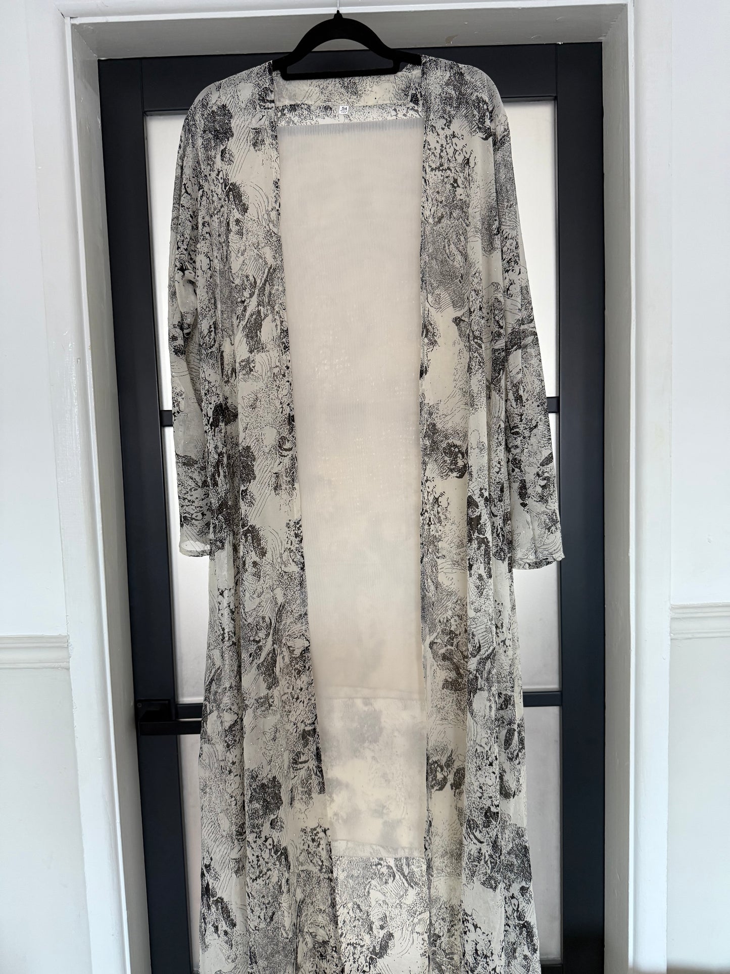 Printed Chiffon Mono Beige