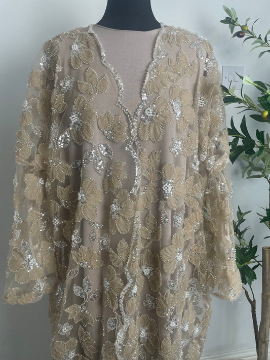 Champagne Mesh Floral